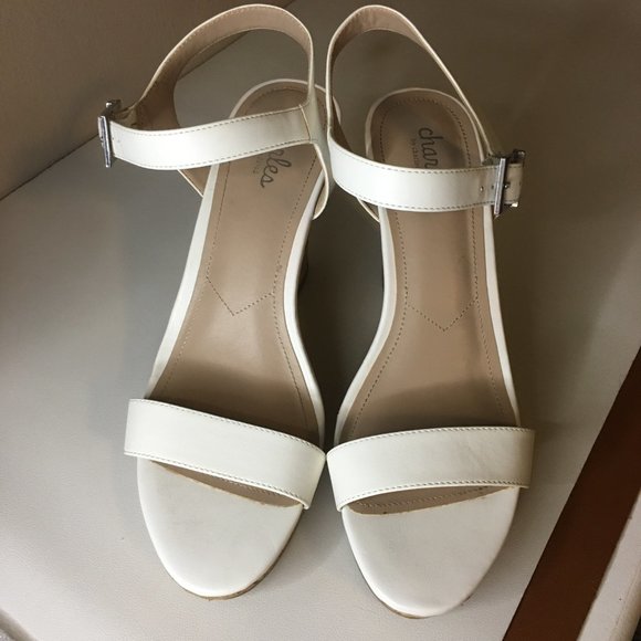 CHARLES BY CHARLES DAVID "Lambert" Cork heeled sandal - Picture 5 of 14